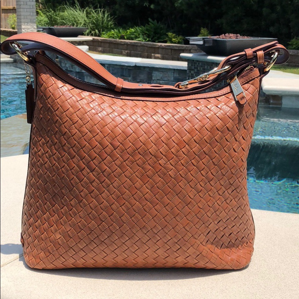 Cole Haan Heritage Weave Leather Handbag NWOT